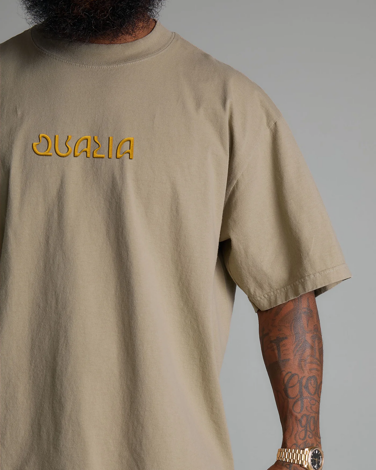 Heavyweight Garment-Dyed Short Sleeve - Oatmeal