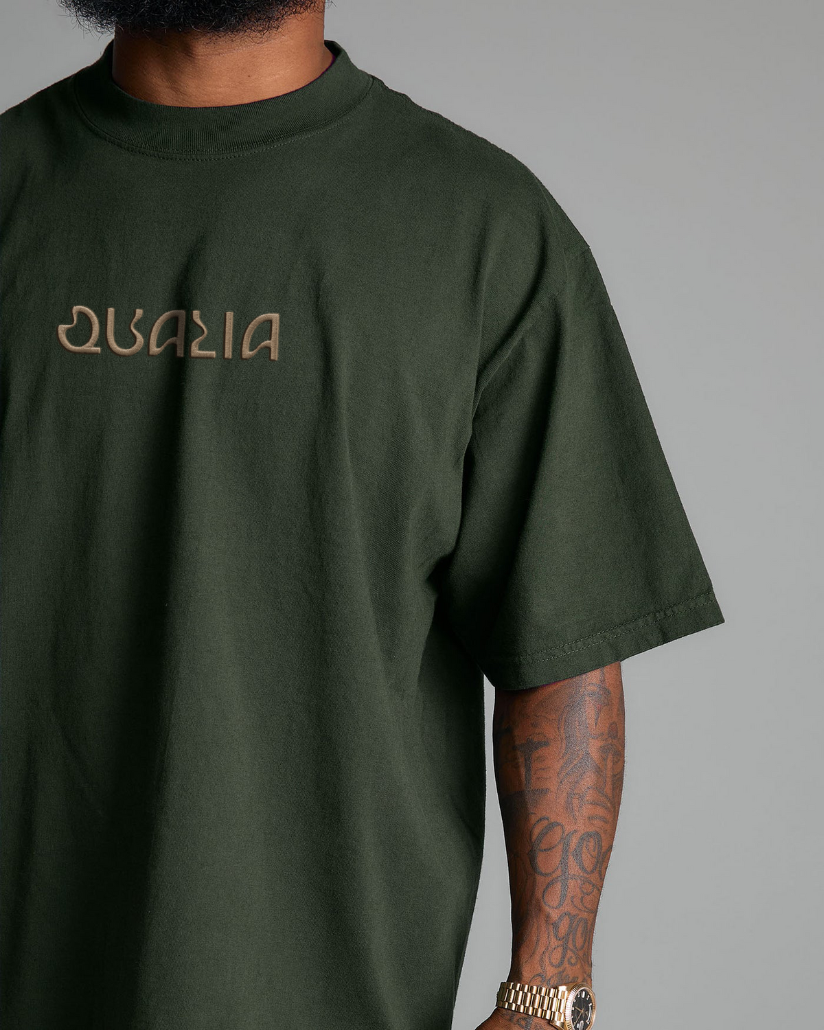 Heavyweight Garment-Dyed Short Sleeve - Moss Green