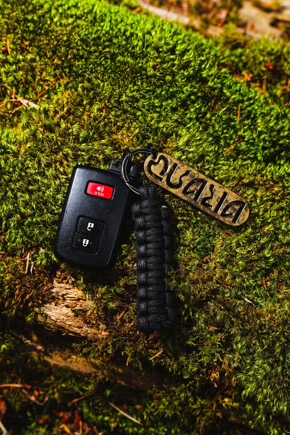 Powder-Coated Wordmark Keychain