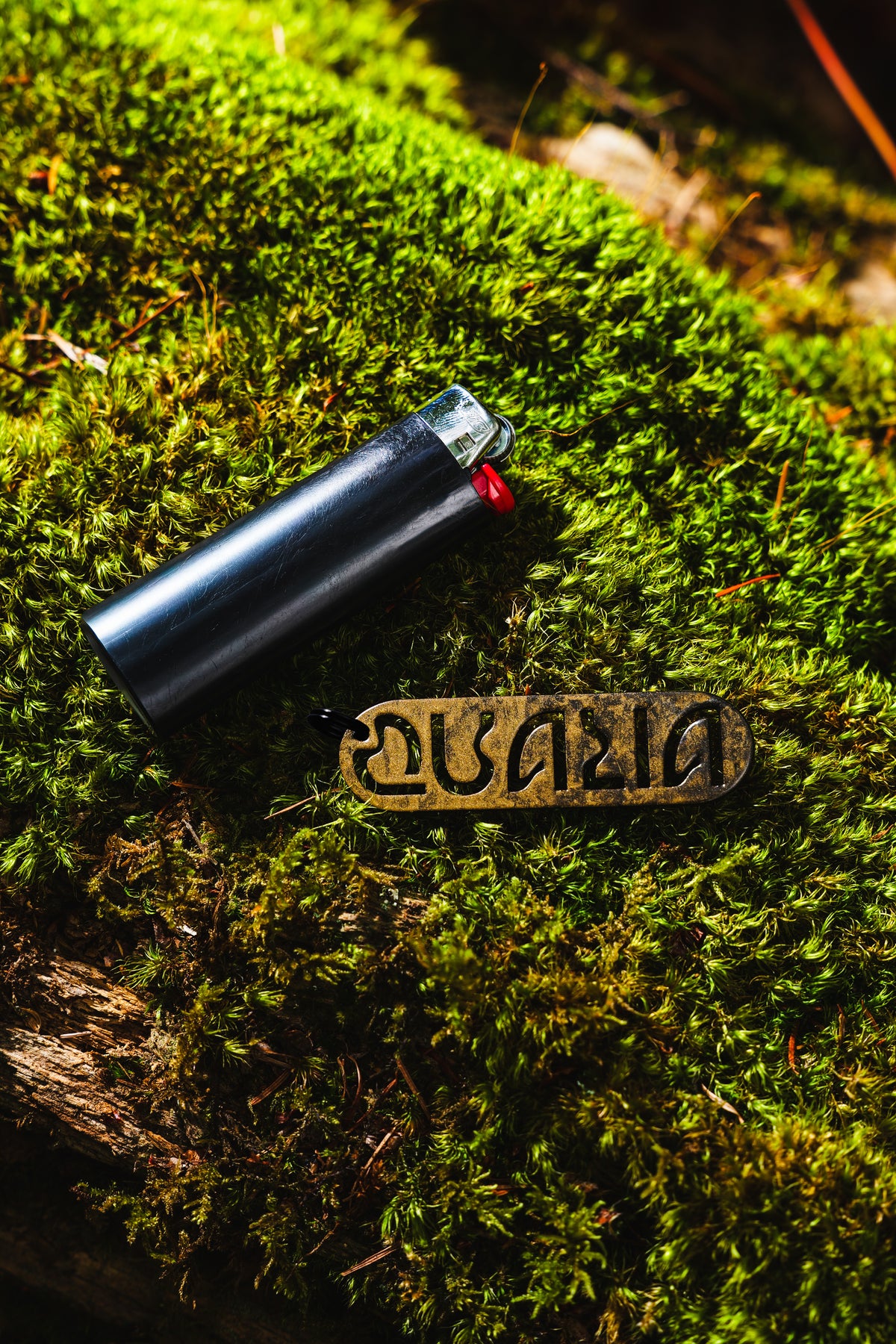 Powder-Coated Wordmark Keychain