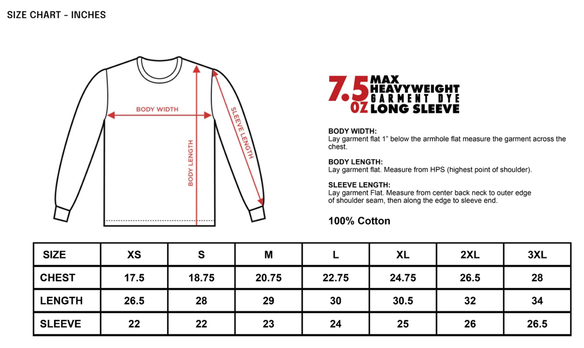 Heavyweight Garment-Dyed Long Sleeve - Oatmeal